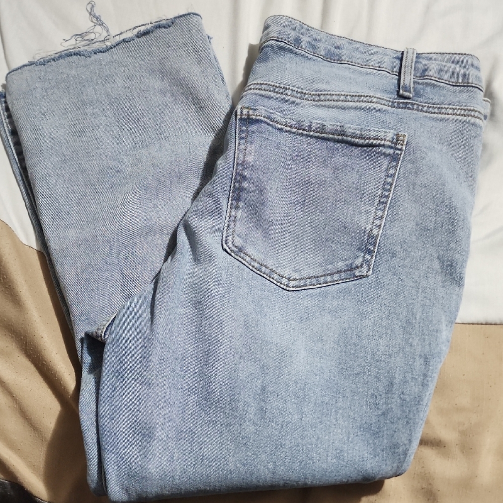 Terra & Sky Light Blue Straight Leg Jeans
